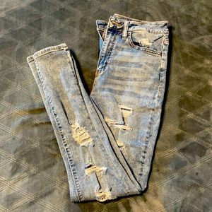 Kids distressed jeggings